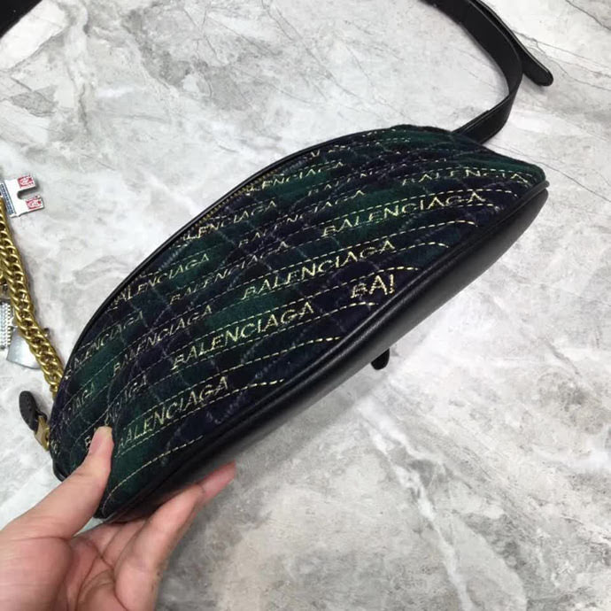 BALENCIAG巴黎世家 新品 Souvenir系列腰包 單肩包 鐵塔掛繩  BL1740